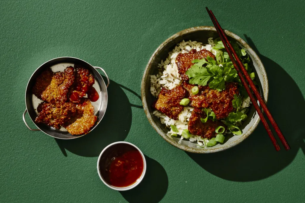 Snabba och krispiga filéflarn av nöt spicy Korean 250 g