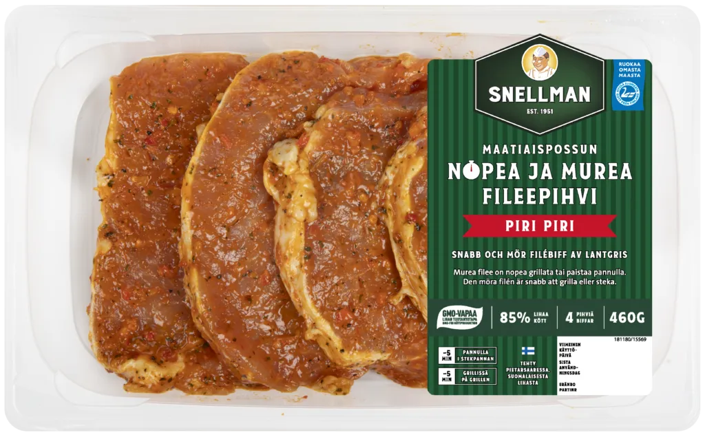 Maatiaispossun nopea ja murea fileepihvi piri piri 4 kpl 460 g