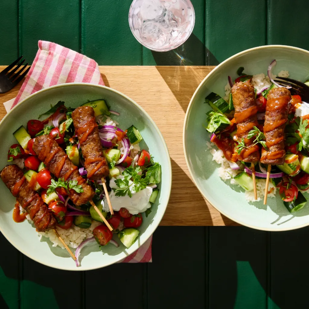 Kebabvartaat riisillä