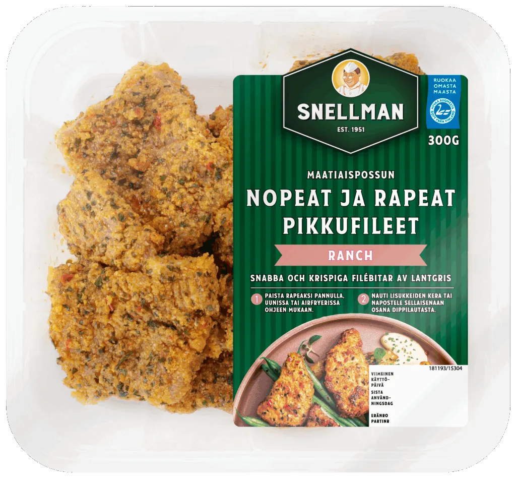 Maatiaispossun nopeat ja rapeat pikkufileet ranch 300 g