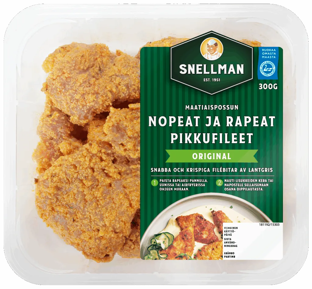 Snabba och krispiga filébitar original av lantgris 300 g