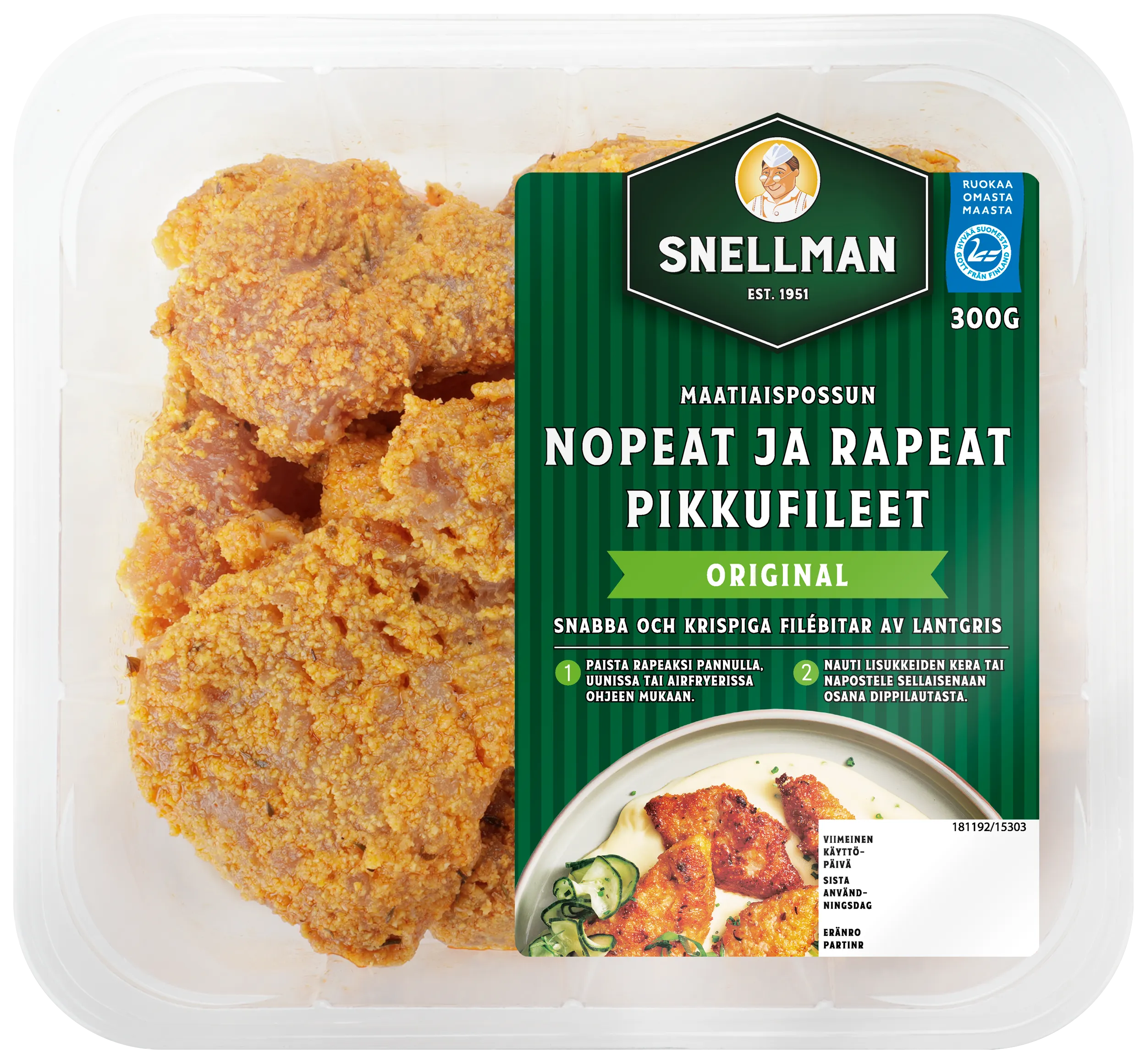 Maatiaispossun nopeat ja rapeat pikkufileet original 300 g