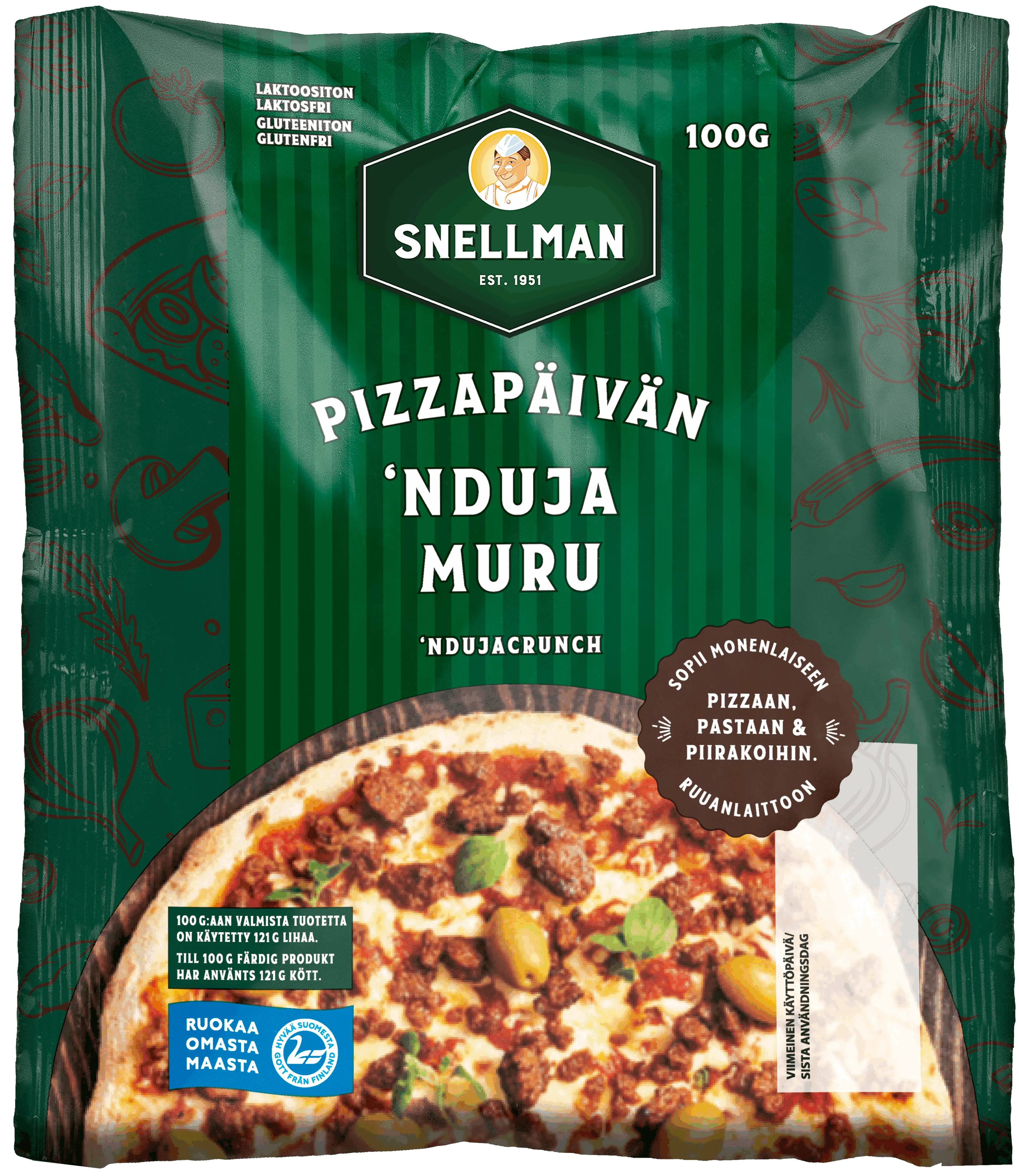 Pizzapäivän ndujamuru 100 g