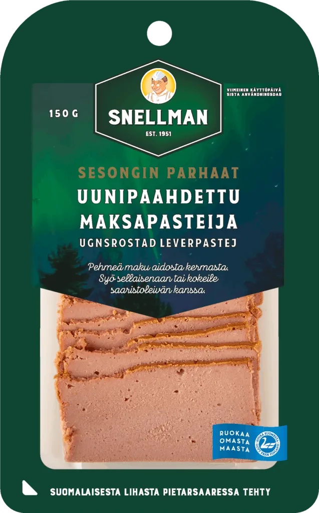 Viipaloitu uunipaahdettu maksapasteija 150 g