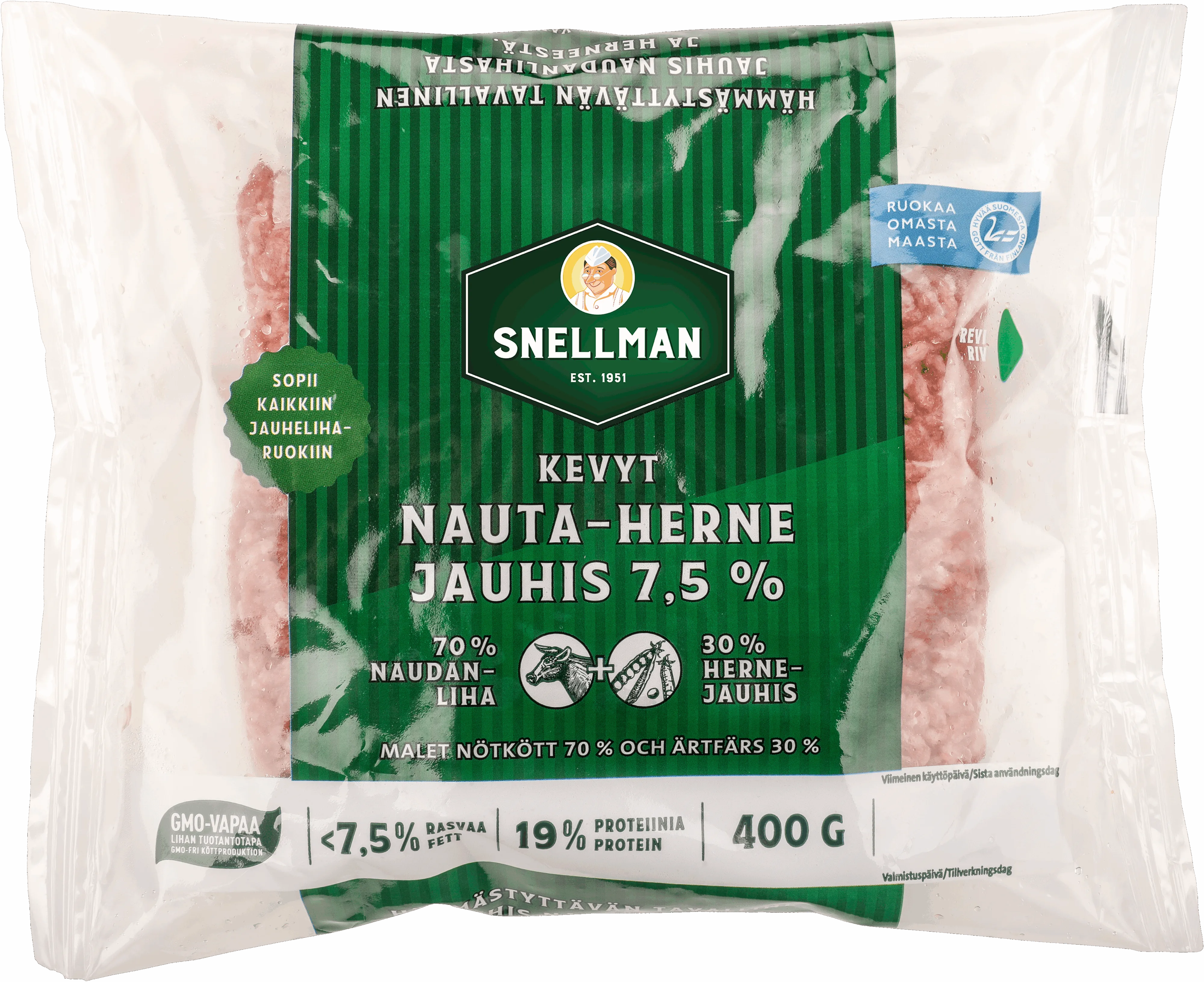 Kevyt nauta-herne jauhis 7,5 % 400 g