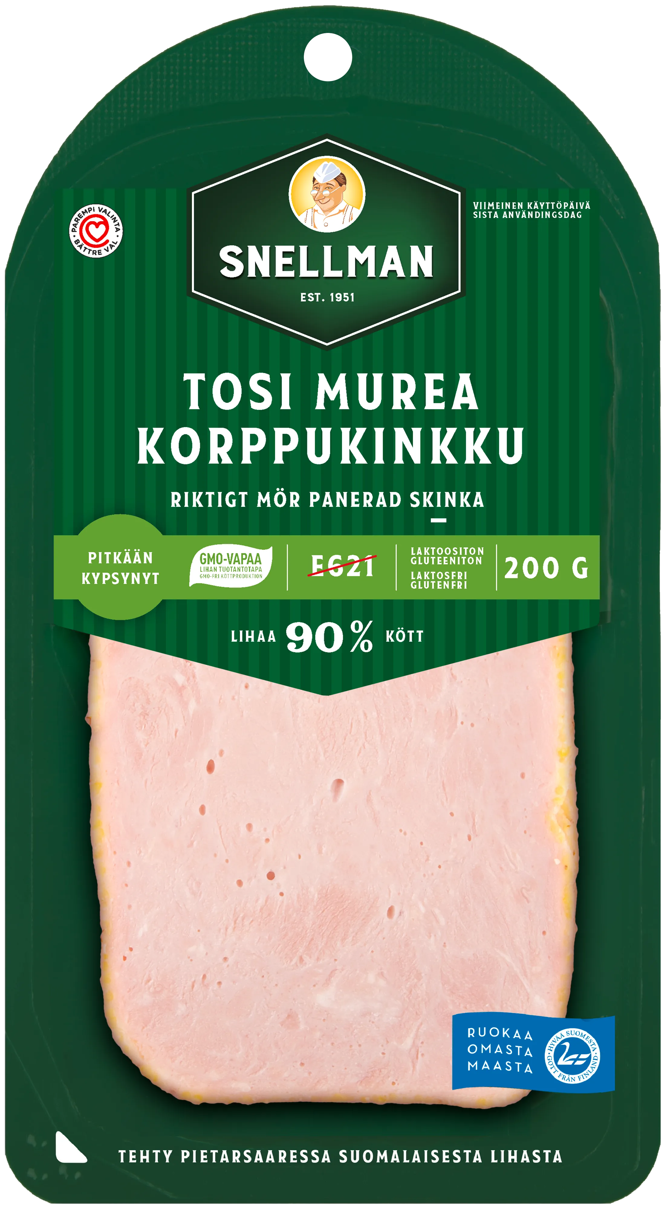 Riktigt mör panerad skinka 200 g