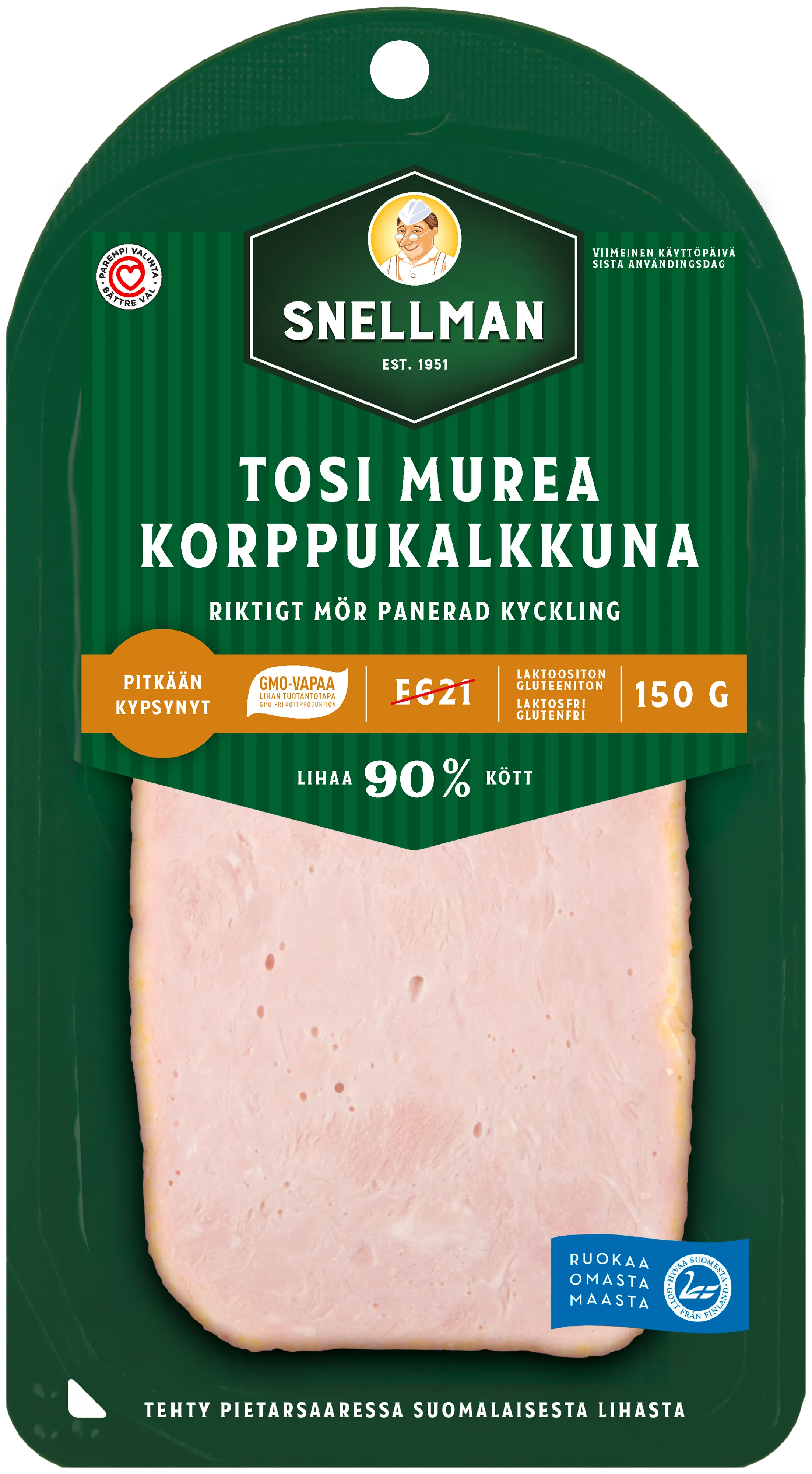 Riktigt mör panerad kalkon 150 g