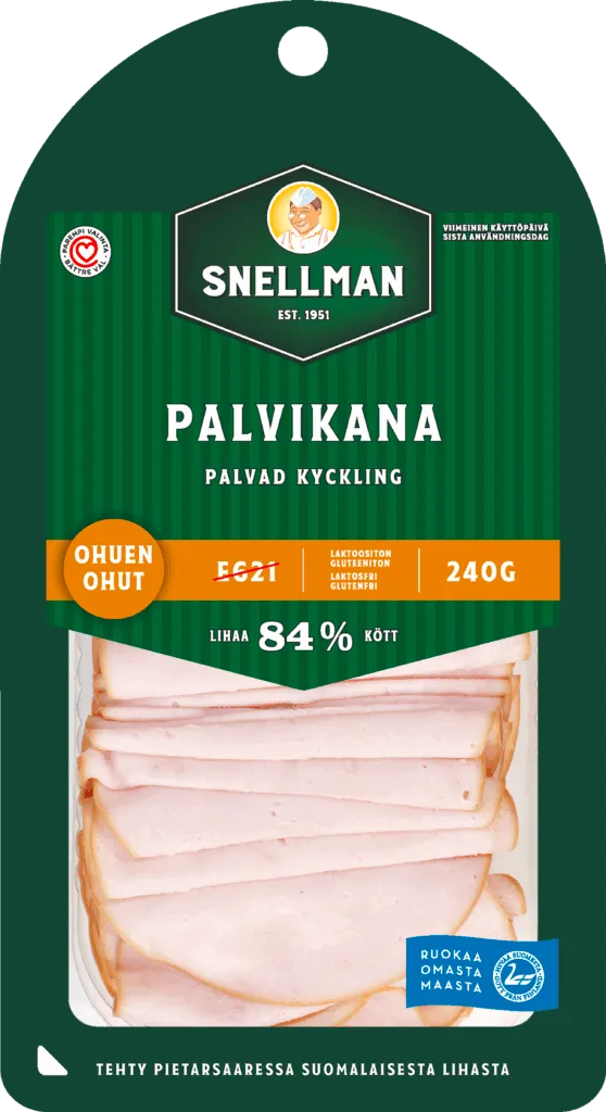 Tunn tunn palvad kyckling 240 g