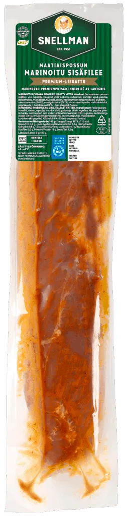 Marinerad premiumputsad innerfilé av lantgris ca 850 g