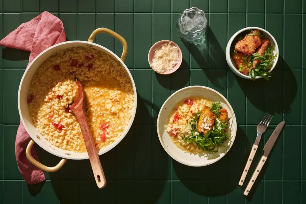 Verigreippirisotto ja Spicy-pikkufileet