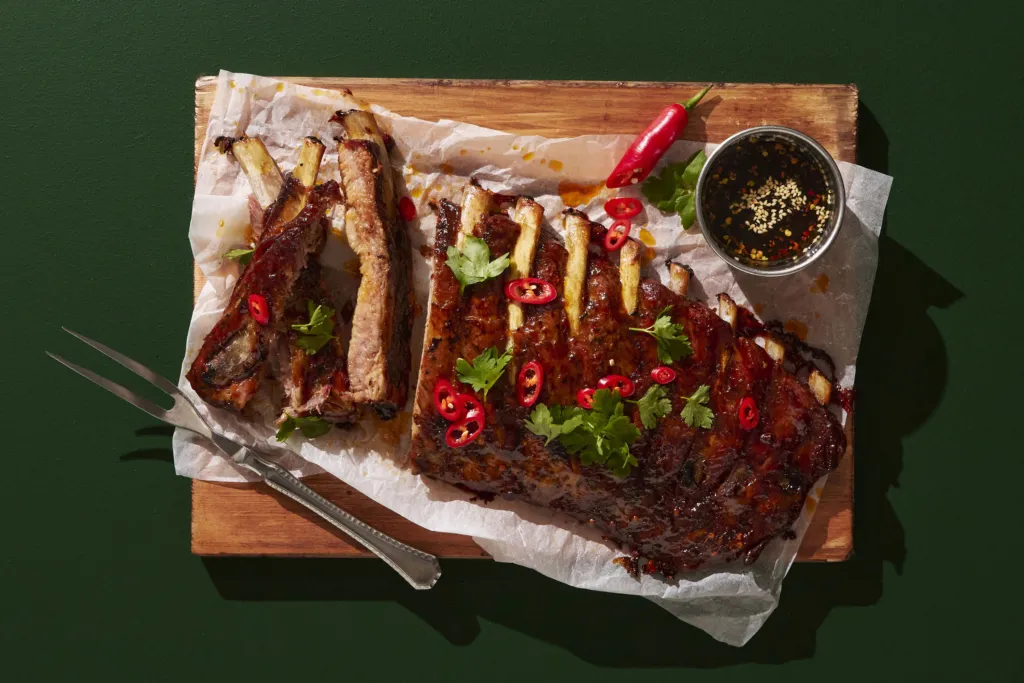 Maatiaispossun Carolina BBQ spare ribs n. 900g