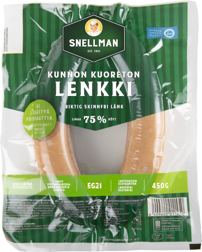 Kunnon kuoreton lenkki 450 g