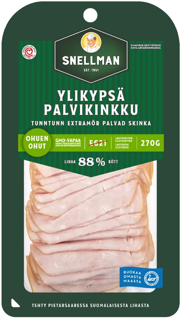 Ohuen ohut ylikypsä palvikinkku 270 g