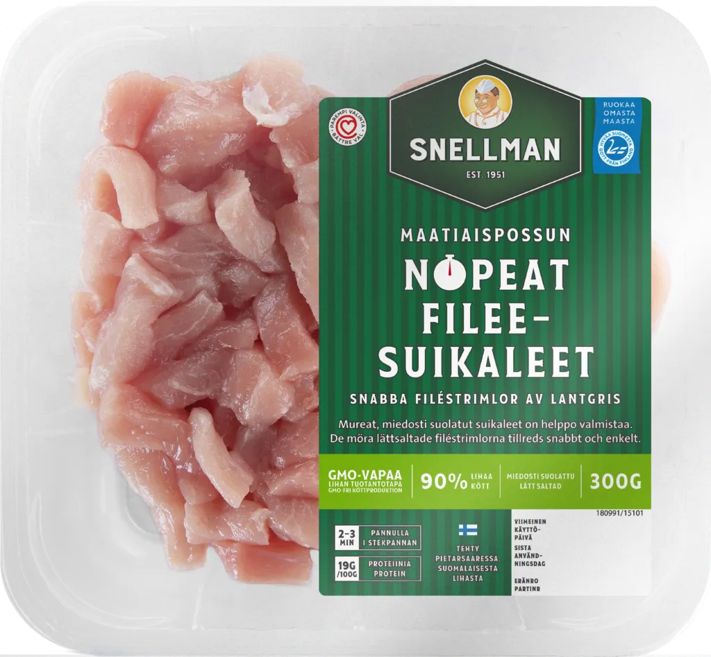 Snabba filéstrimlor av lantgris 300 g