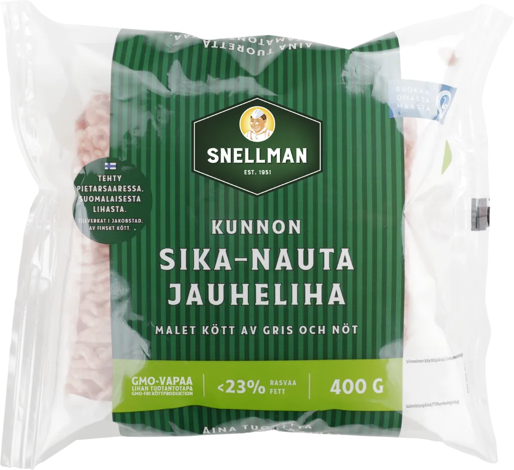 Malet kött av gris och nöt 23 % 400 g