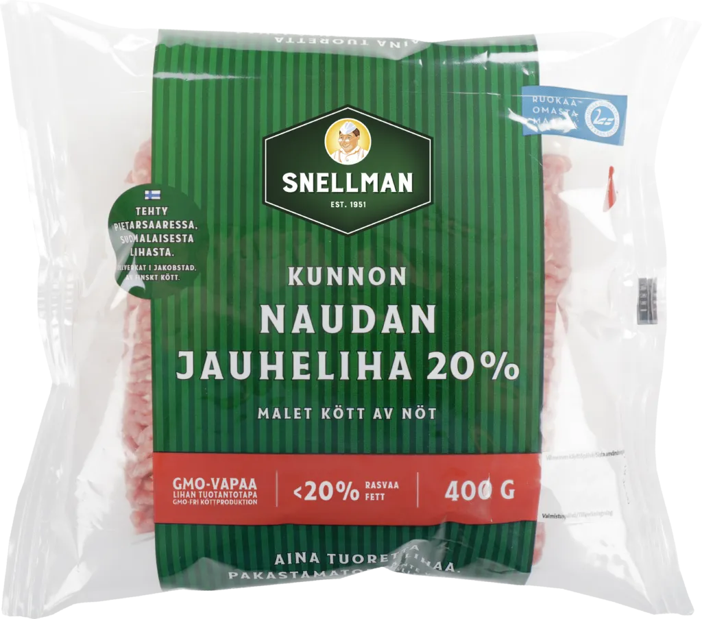 Malet kött av nöt 20 % 400 g