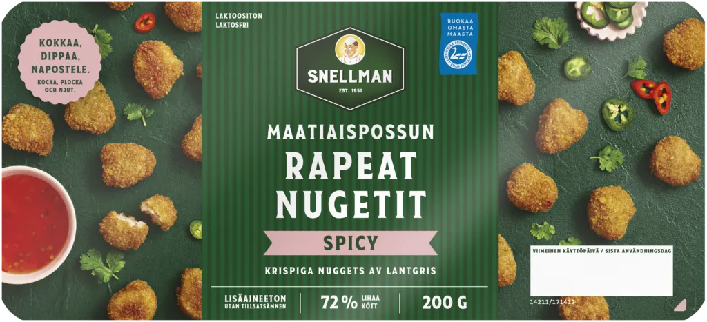 Maatiaispossun rapeat nugetit spicy 200g