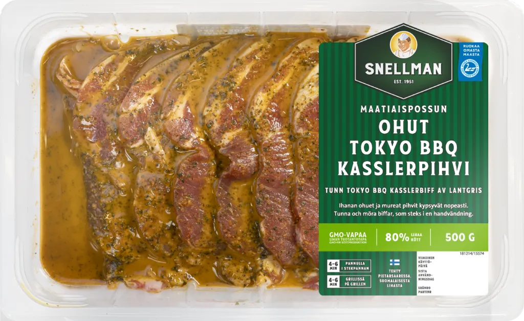 Maatiaispossun ohut Tokyo BBQ kasslerpihvi 500 g